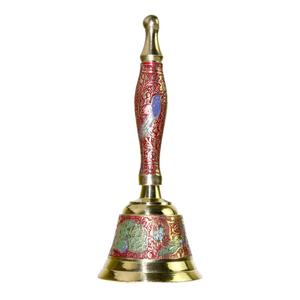 Handcrafted Brass Pooja Bell with Traditional Art