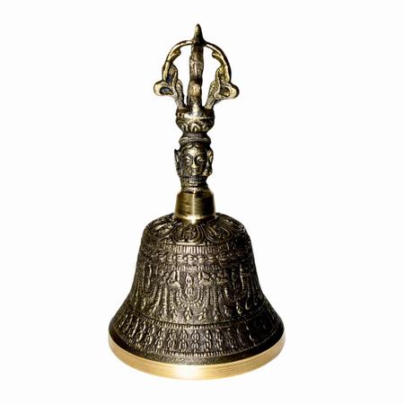 Antique Finish Brass Buddhist Vajra Bell