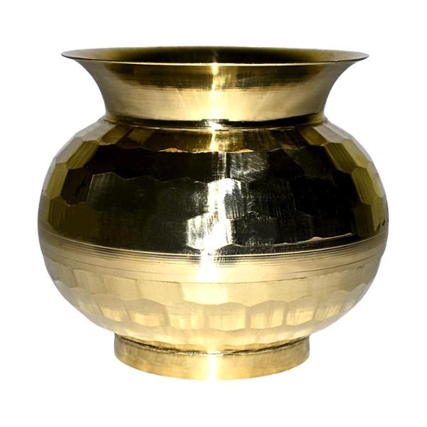Diamond Cut Brass Kalash