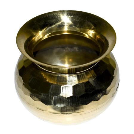 Diamond Cut Brass Kalash