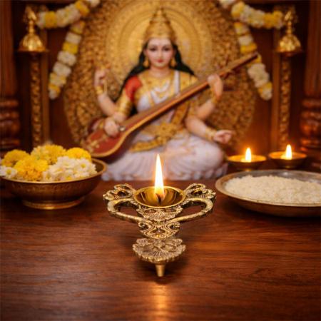 Ethnic Brass Pooja Arti Spoon